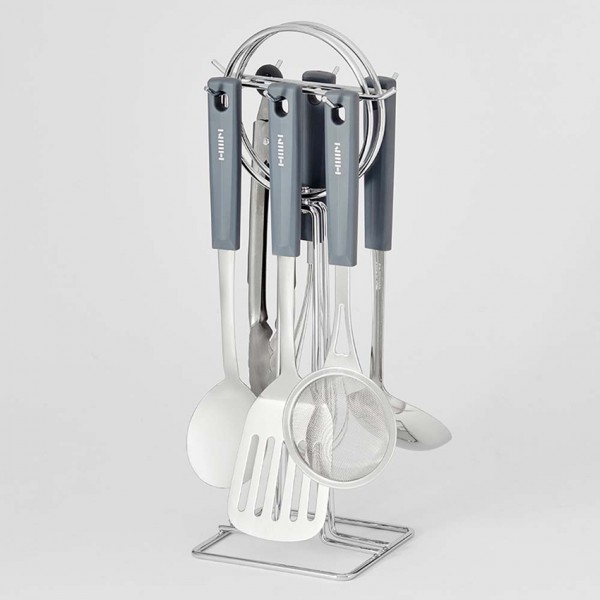 [한샘몰PICK] 클로이 키친툴 조리도구세트 국자세트 7P 스텐/핑크/그레이